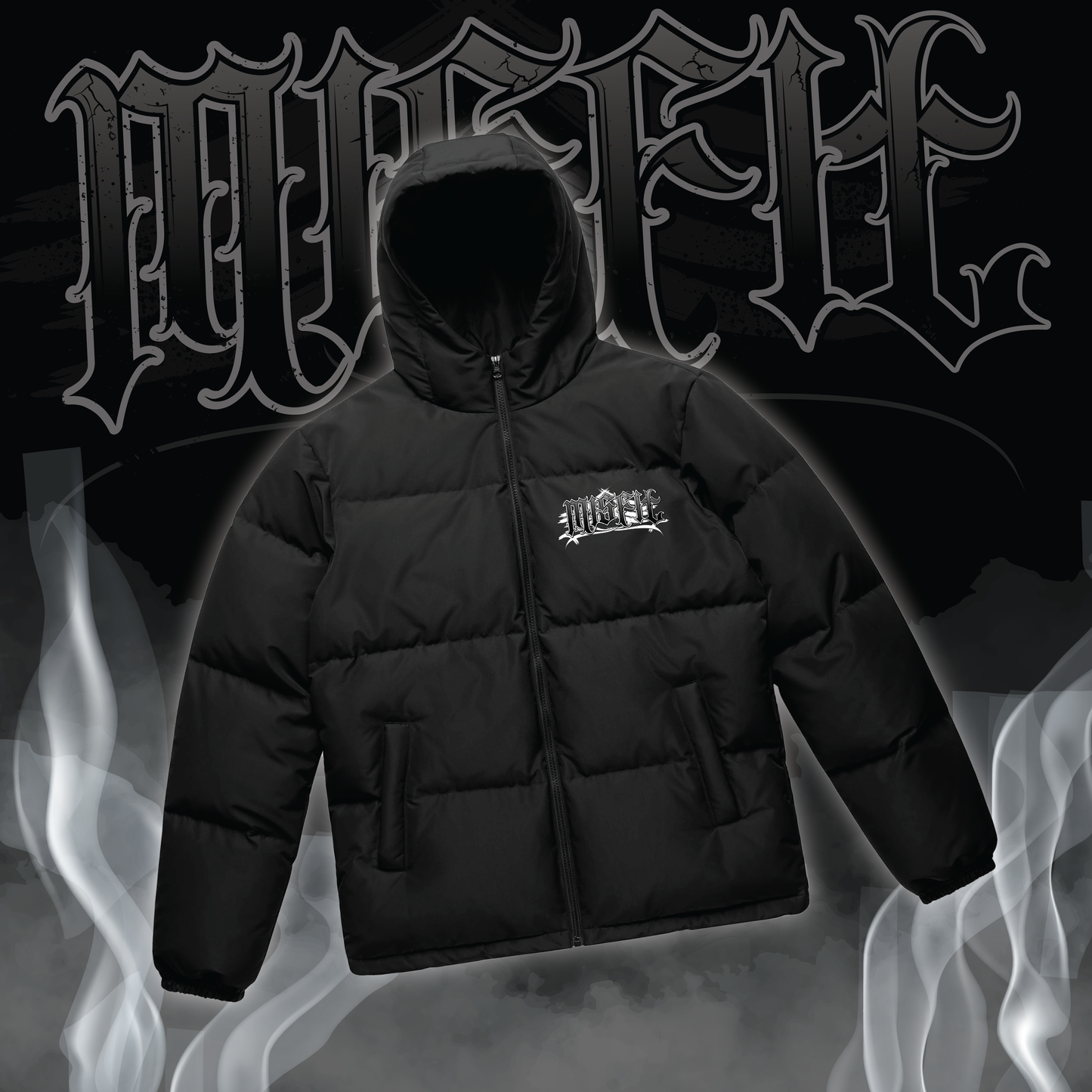 MISFITS HOODED PUFFER JACKET